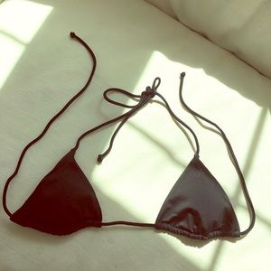 Victoria’s Secret Black Triangle Bikini Top